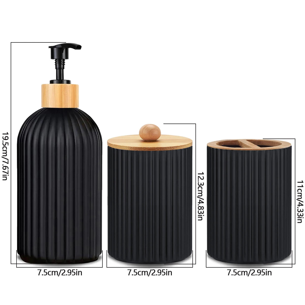 Bathroom Countertop Storage & Soap Set