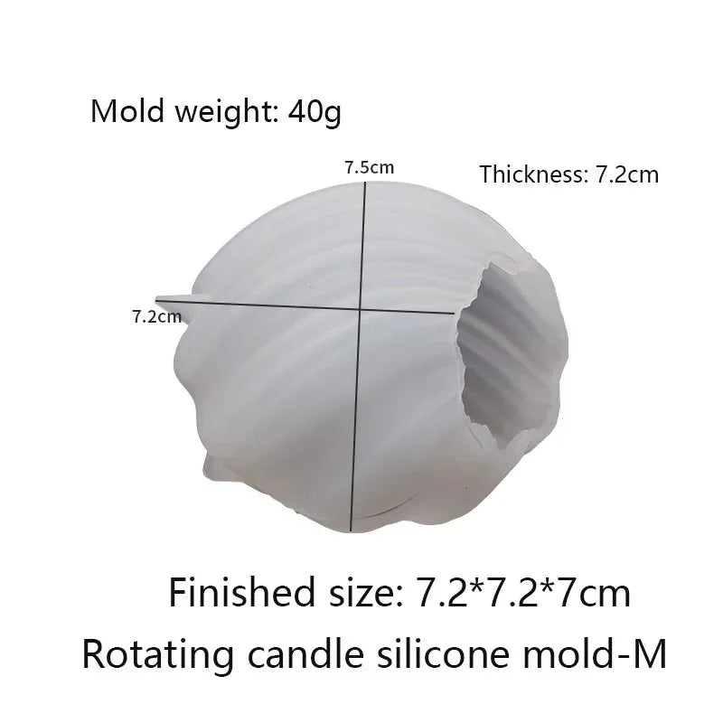 3D Geometric Wave Candle Mould