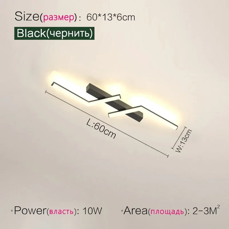 Modern Linear Aisle Ceiling Light