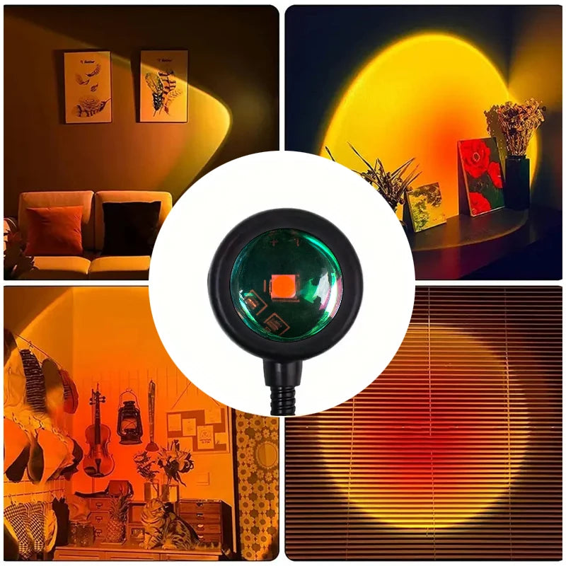 USB Sunset Projection Lamp - Rotatable