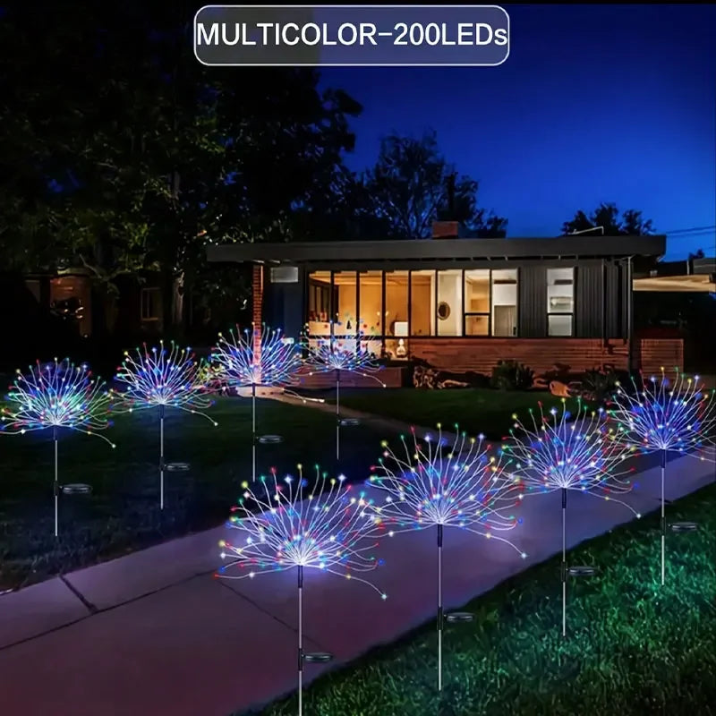 Solar Firework Lights With Remote
