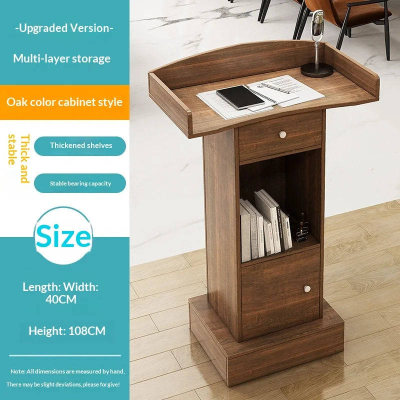 Rolling Adjustable Podium Lectern