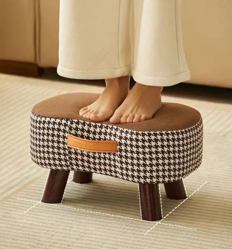 Solid Wood Stacking Footstool
