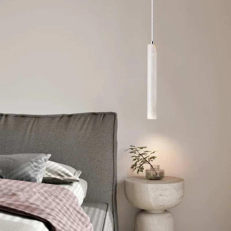 Wood Tube LED Pendant Ceiling Lamp