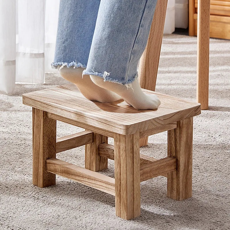 Paulownia Wood Shoe Stool