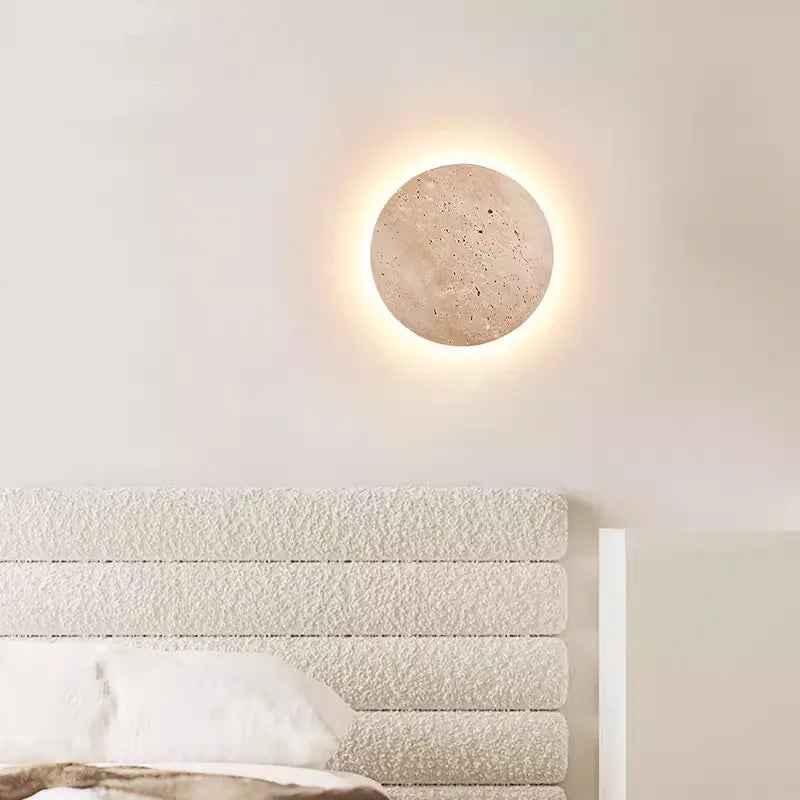 Cave Stone Circular Wall Lamp
