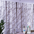 LED Fairy Curtain Lights with Remote - 8 Modes