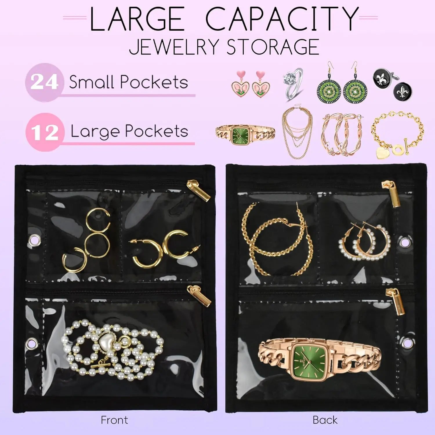 Zip Binder Jewelry Organizer