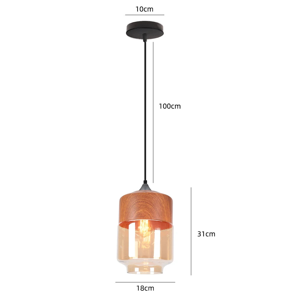 Modern Glass Hanging Pendant Lamp