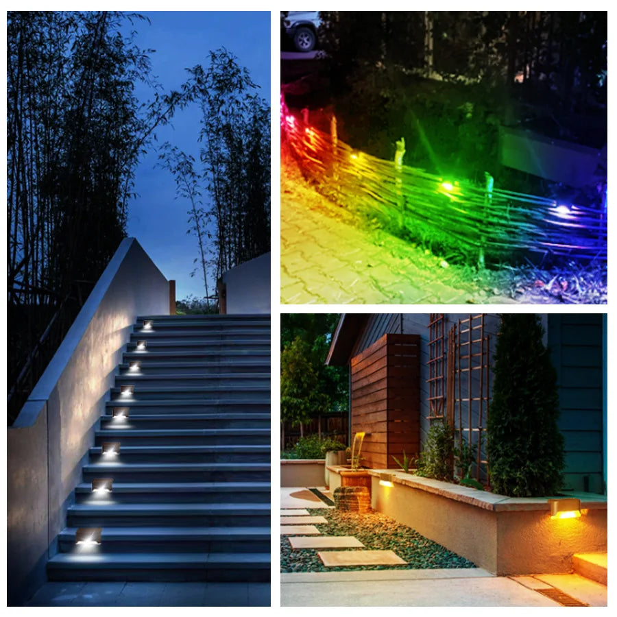 Solar LED Stair Step Light