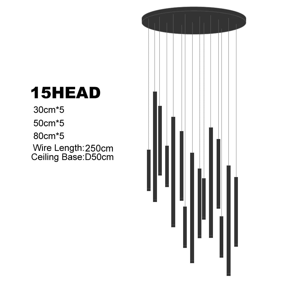 Multi-Head Luxury LED Pendant Light
