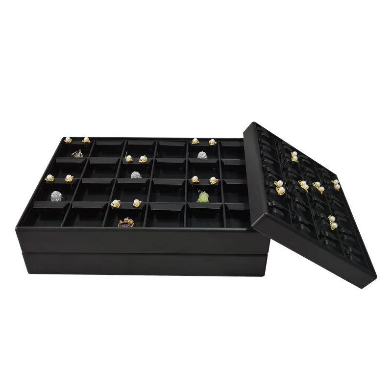 Stackable Leather Ring Tray