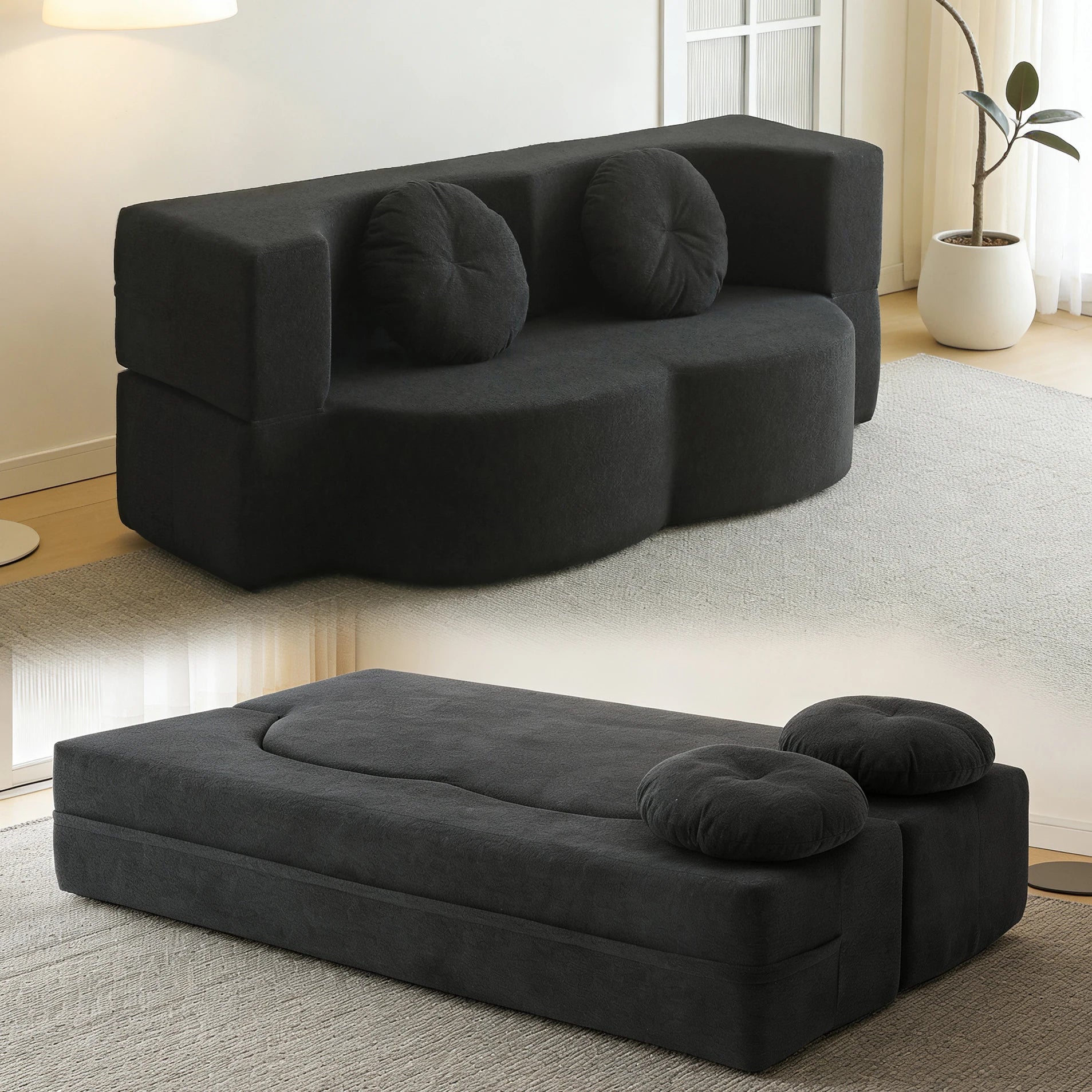 Vacuum Compression Retro Sofa Bed