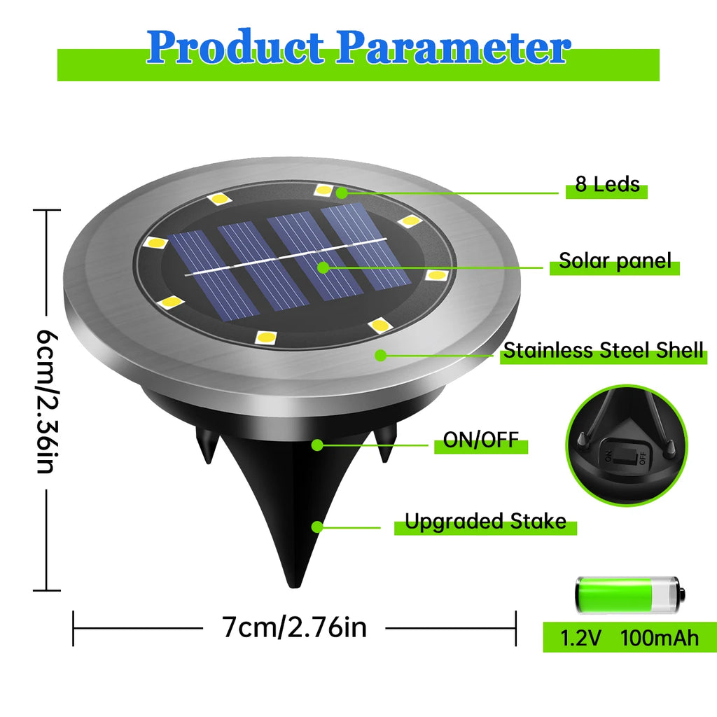Solar In-Ground Path Lights