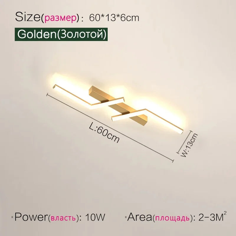 Modern Linear Aisle Ceiling Light