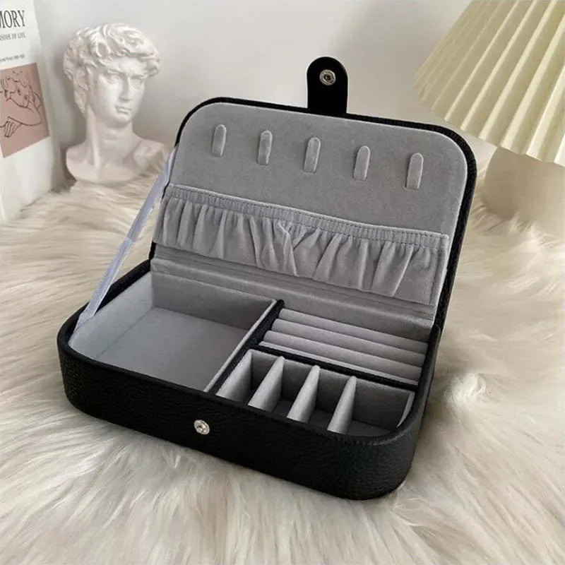 PU Leather Travel Jewelry Case