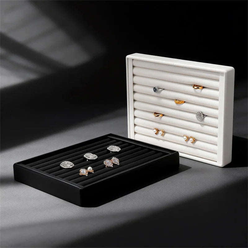 Stackable Leather Ring Tray