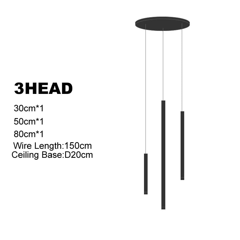Multi-Head Luxury LED Pendant Light