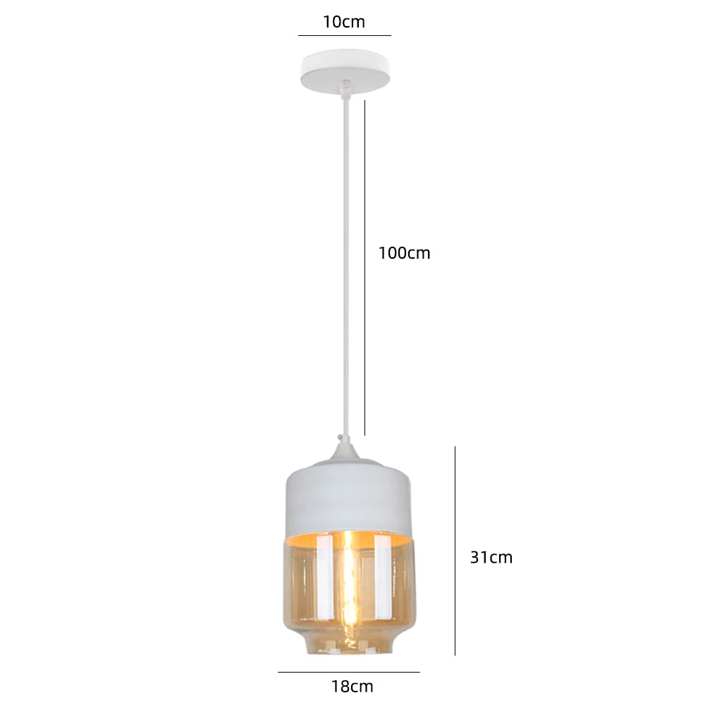Modern Glass Hanging Pendant Lamp