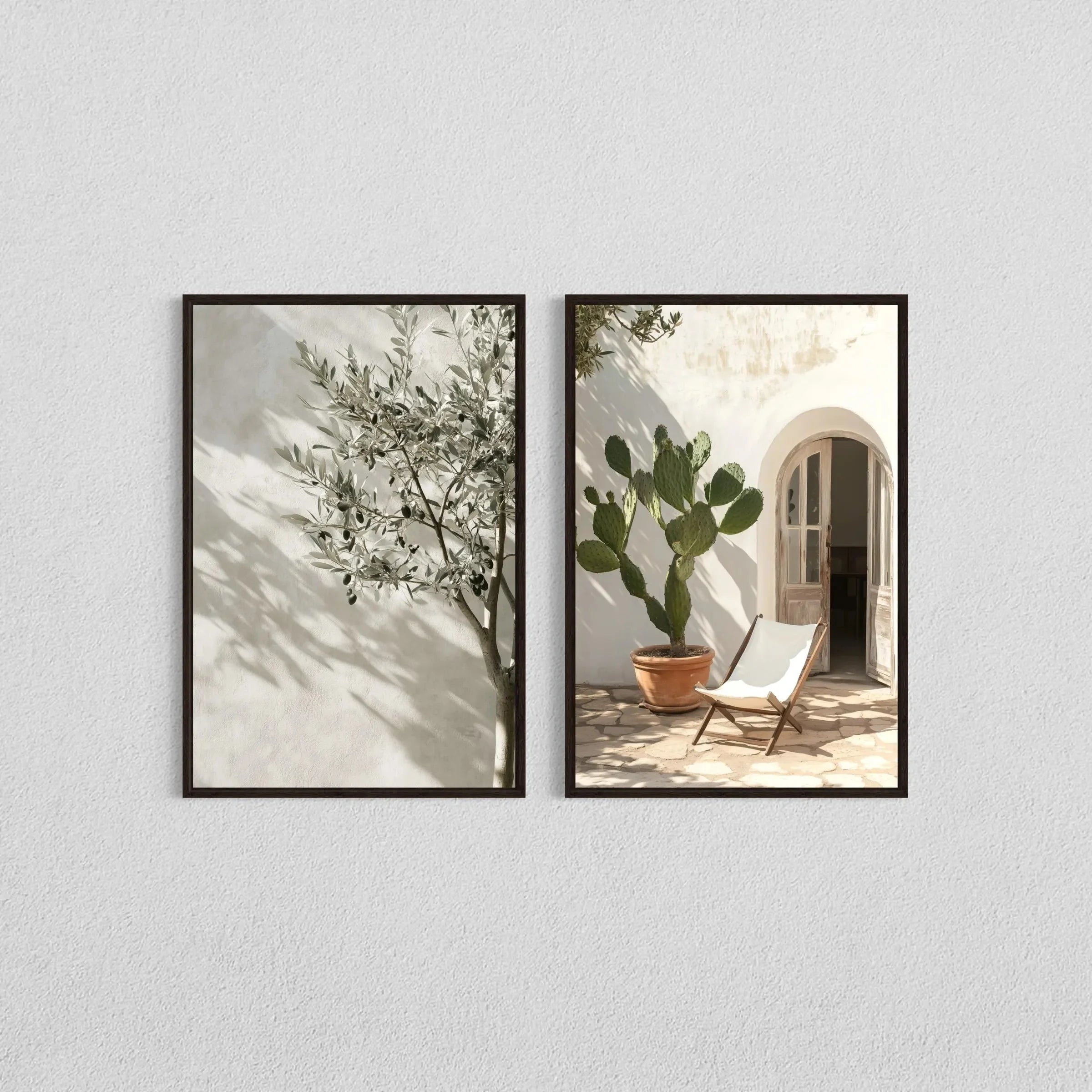 Olive Tree Botanical Art Prints (Set of 2)