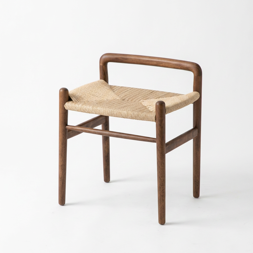 MOMO Rattan Vanity Stool