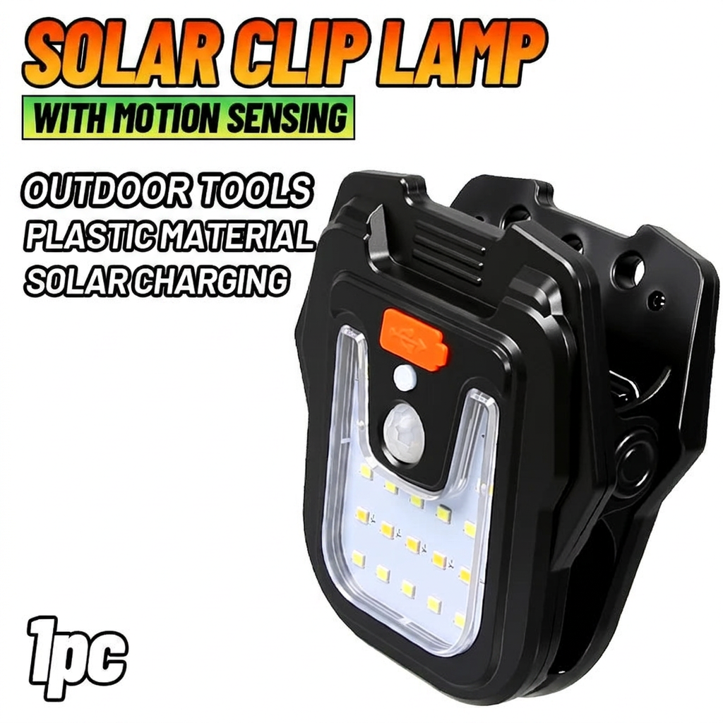 Solar Motion Sensor Clip Light