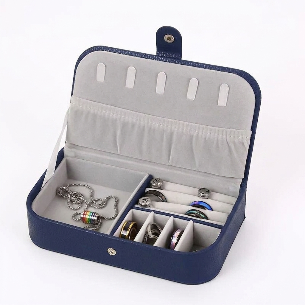 PU Leather Travel Jewelry Case