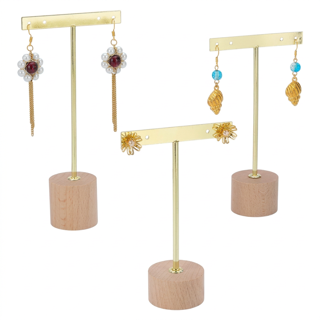 Metal T-Bar Earring Stand