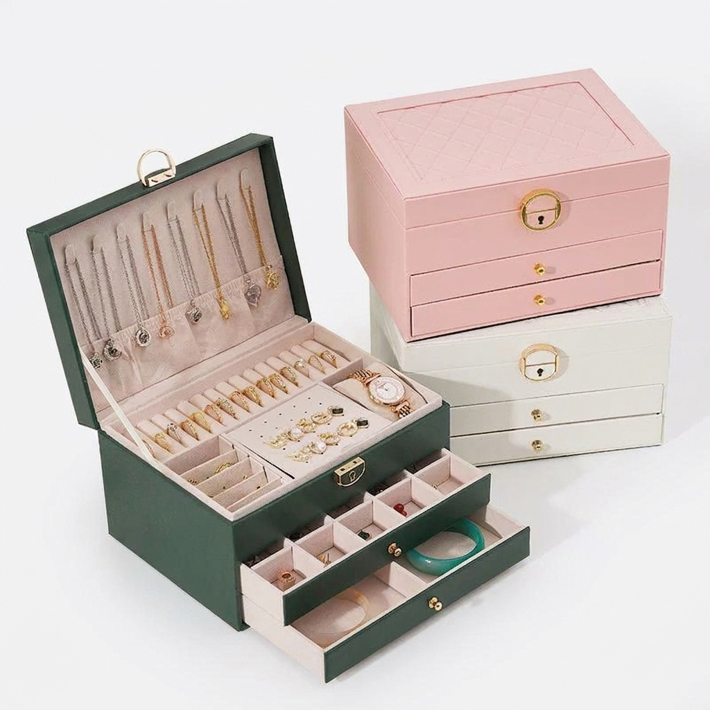 Leather Travel Jewelry Box