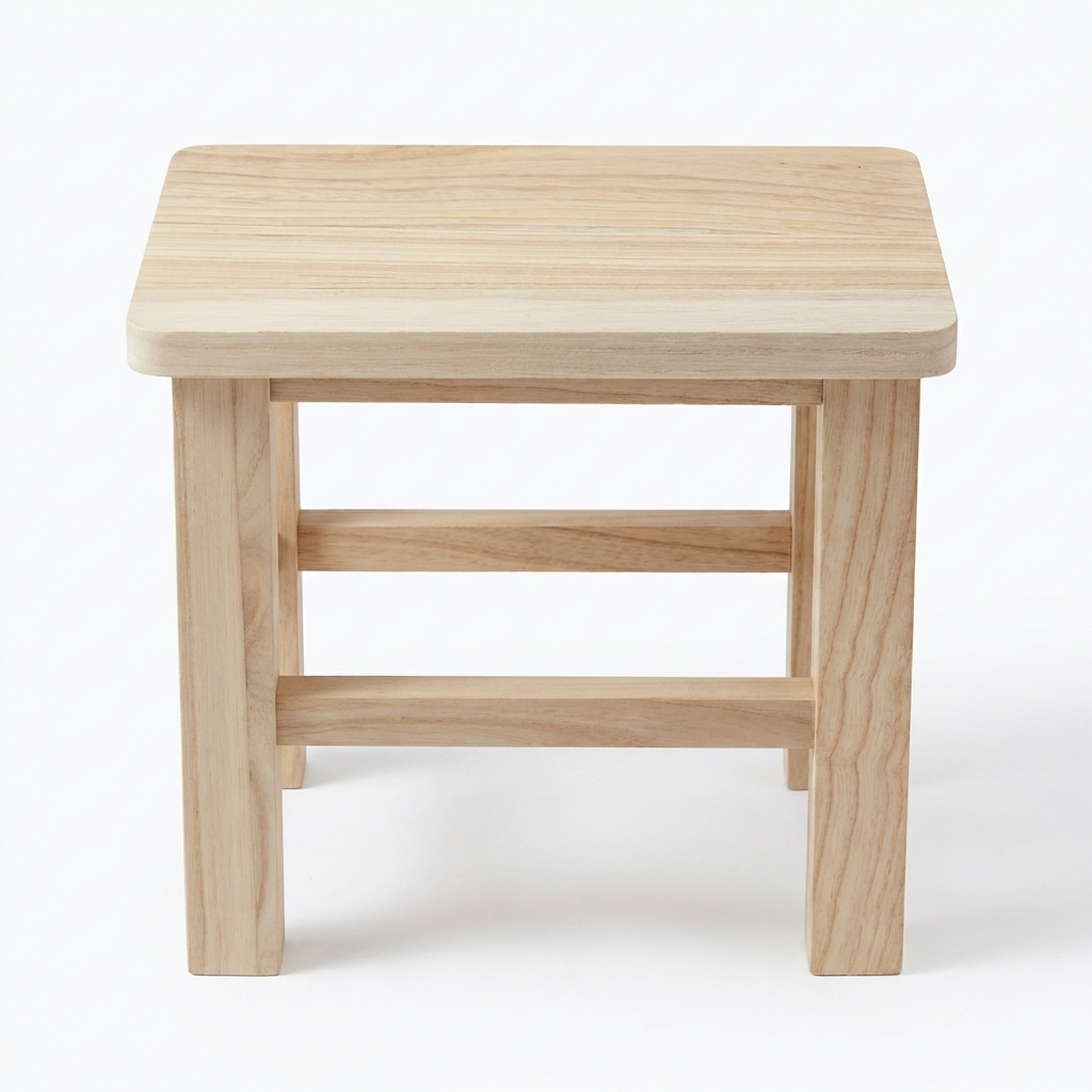 New All-solid Wood Small Stool Household Adult Retro Shoe Changing Stools Paulownia Small Bench Living Room Furniture