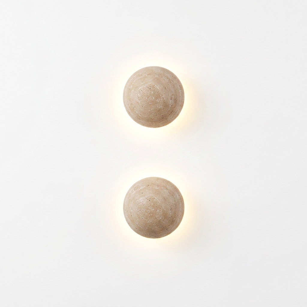Cave Stone Circular Wall Lamp