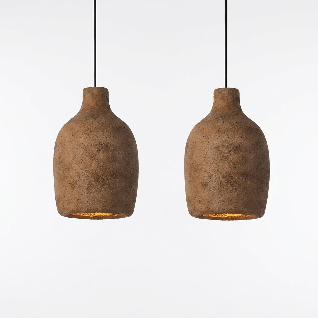 Wabi-Sabi Ceramic Pendant Lamp