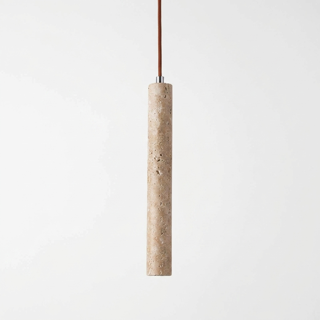 Wood Tube LED Pendant Ceiling Lamp