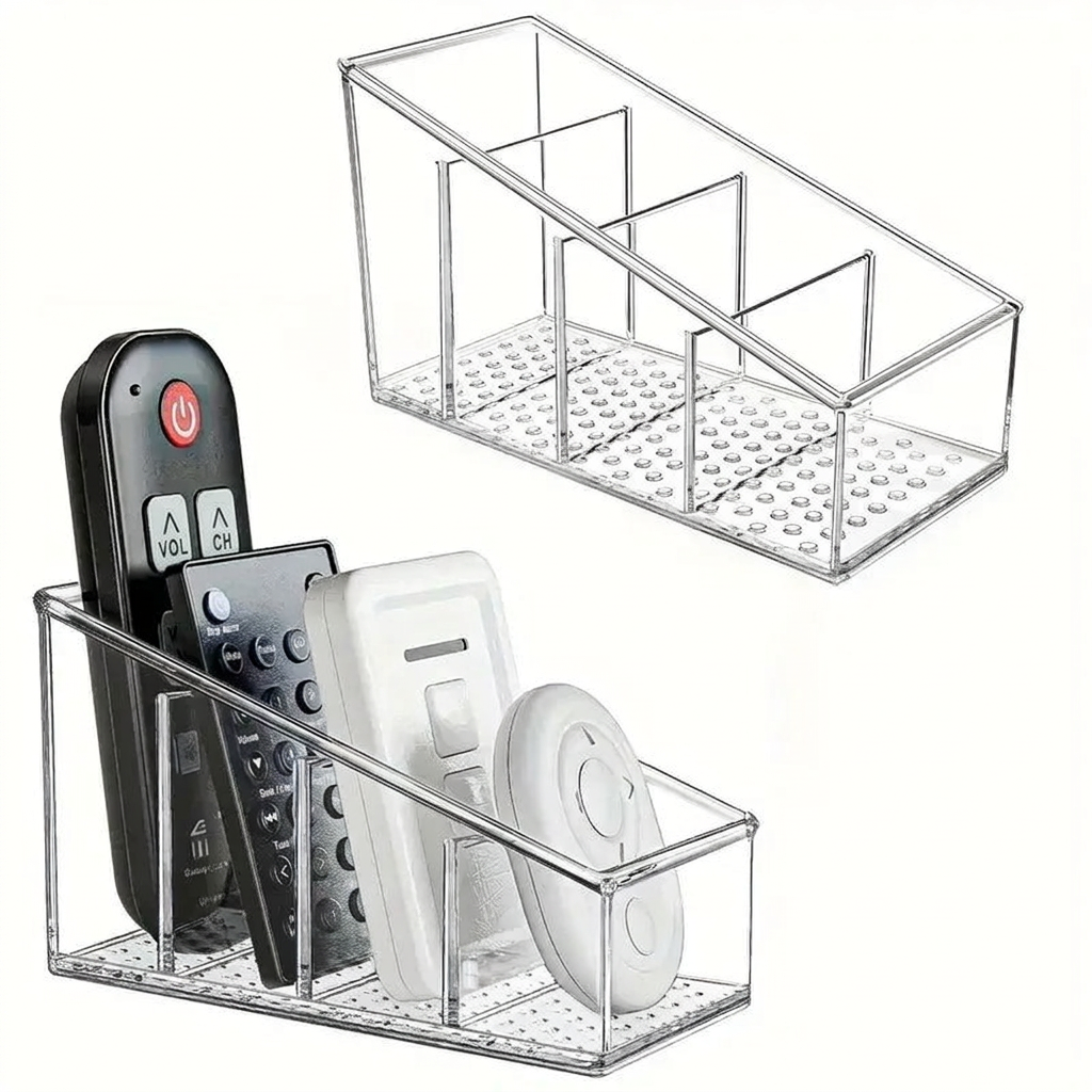 Clear Remote Control Holder - 4 Slots