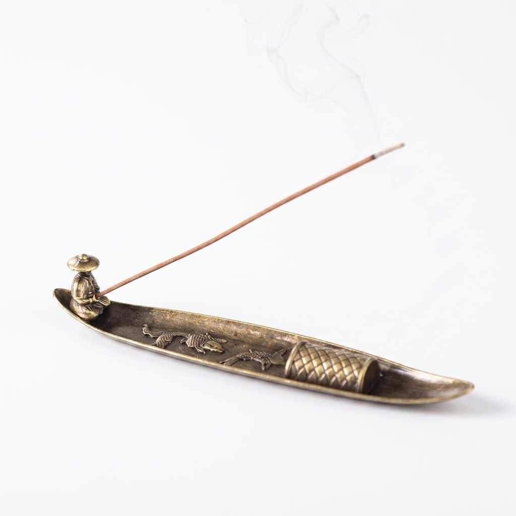 Japanese Boat Incense Burner Ornament