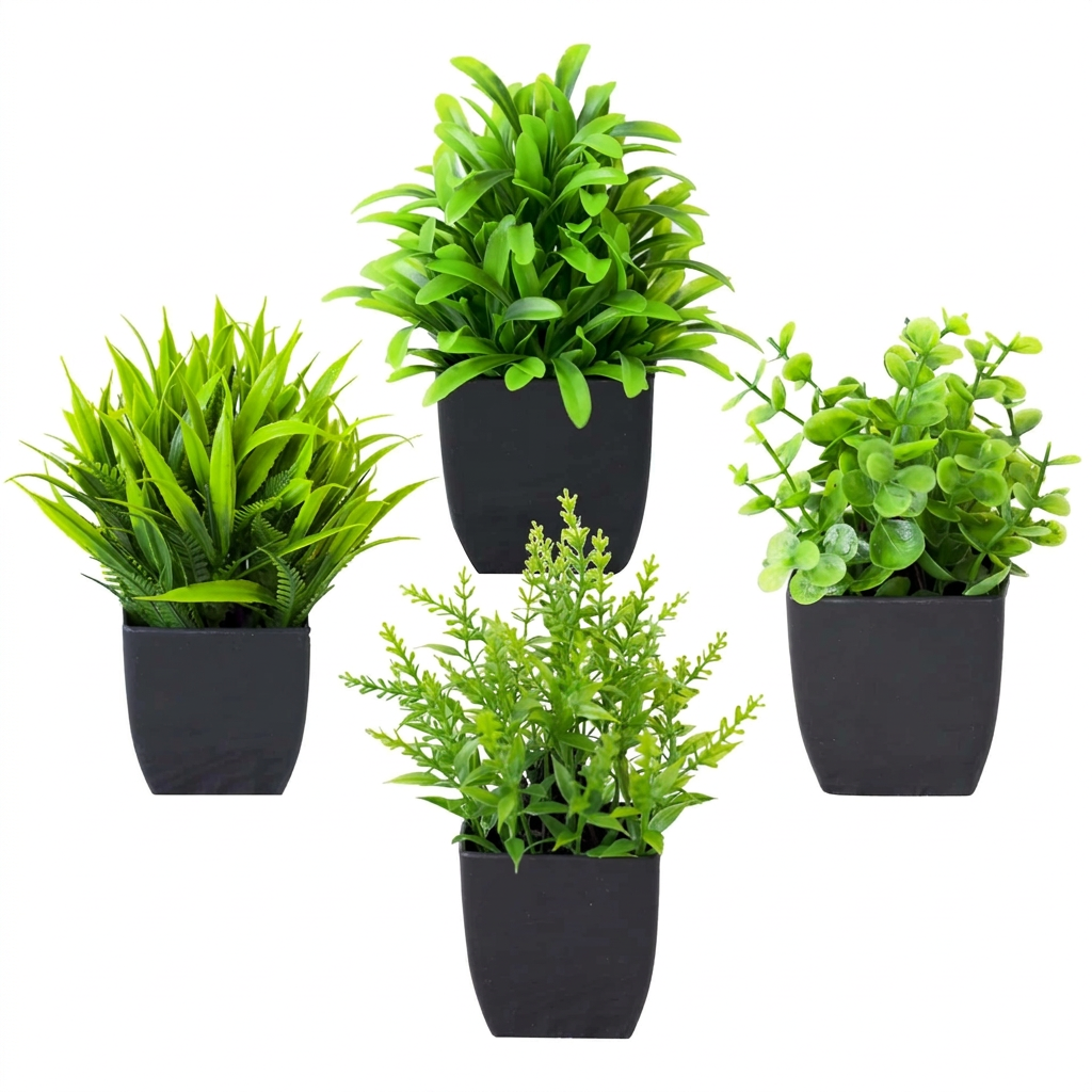 Mini Faux Eucalyptus Potted Plant