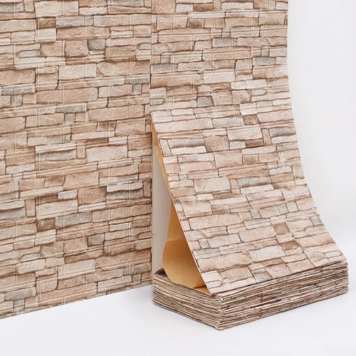 3D Brick Self-Adhesive Waterproof Wallpaper