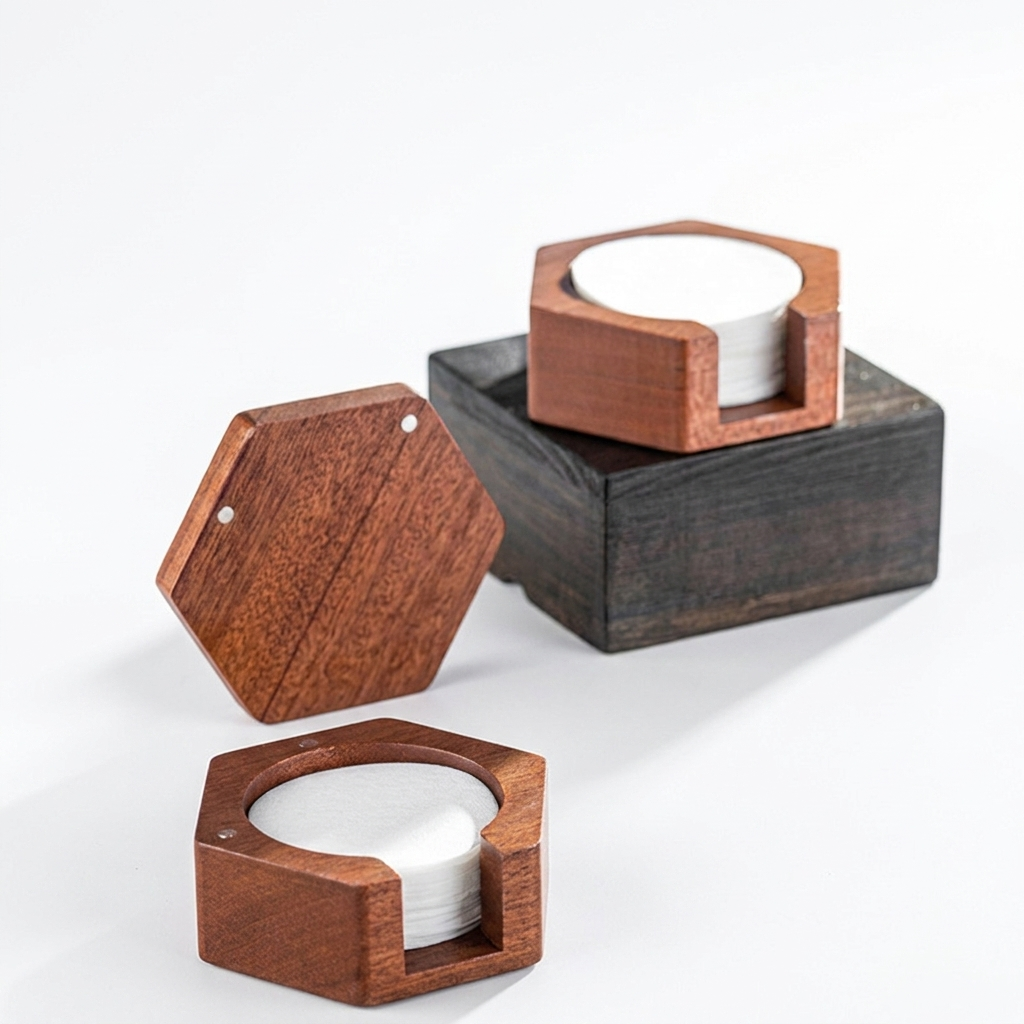 Wooden Coffee Filter Paper Holder - 51/53/58mm