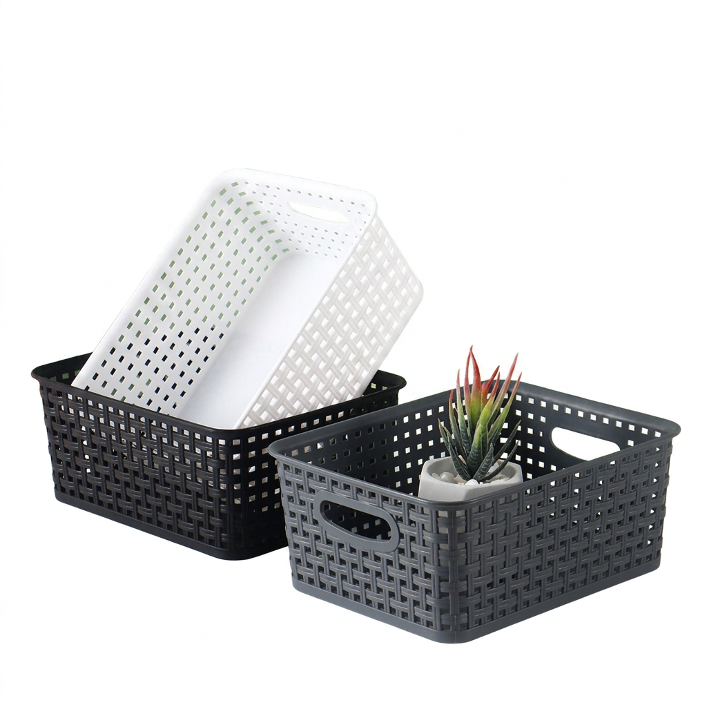 Plastic Desktop Storage Basket
