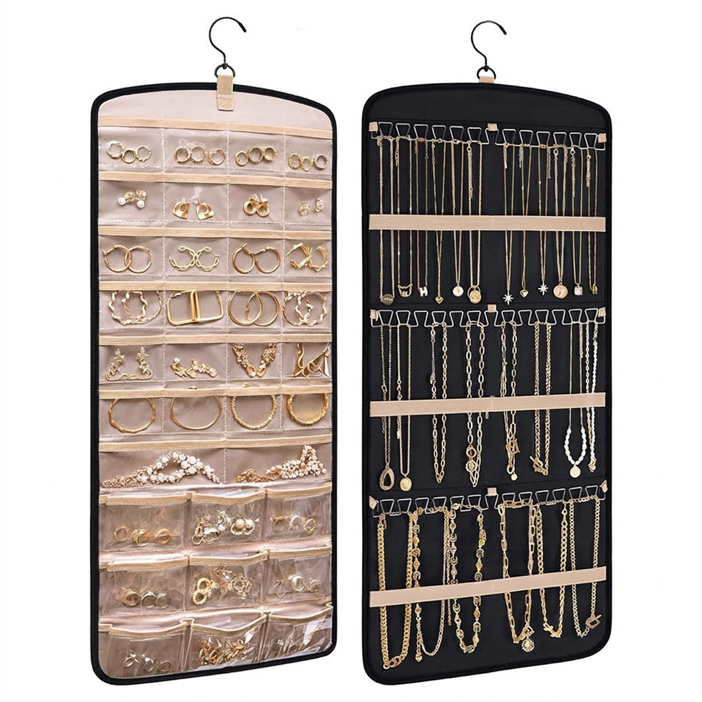 Hanging Double-Sided Jewelry Storage Bag