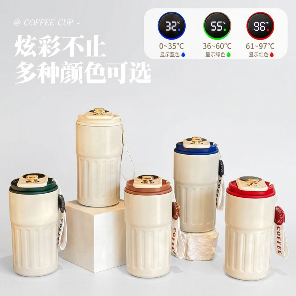 Insulated Steel Travel Mug with Display