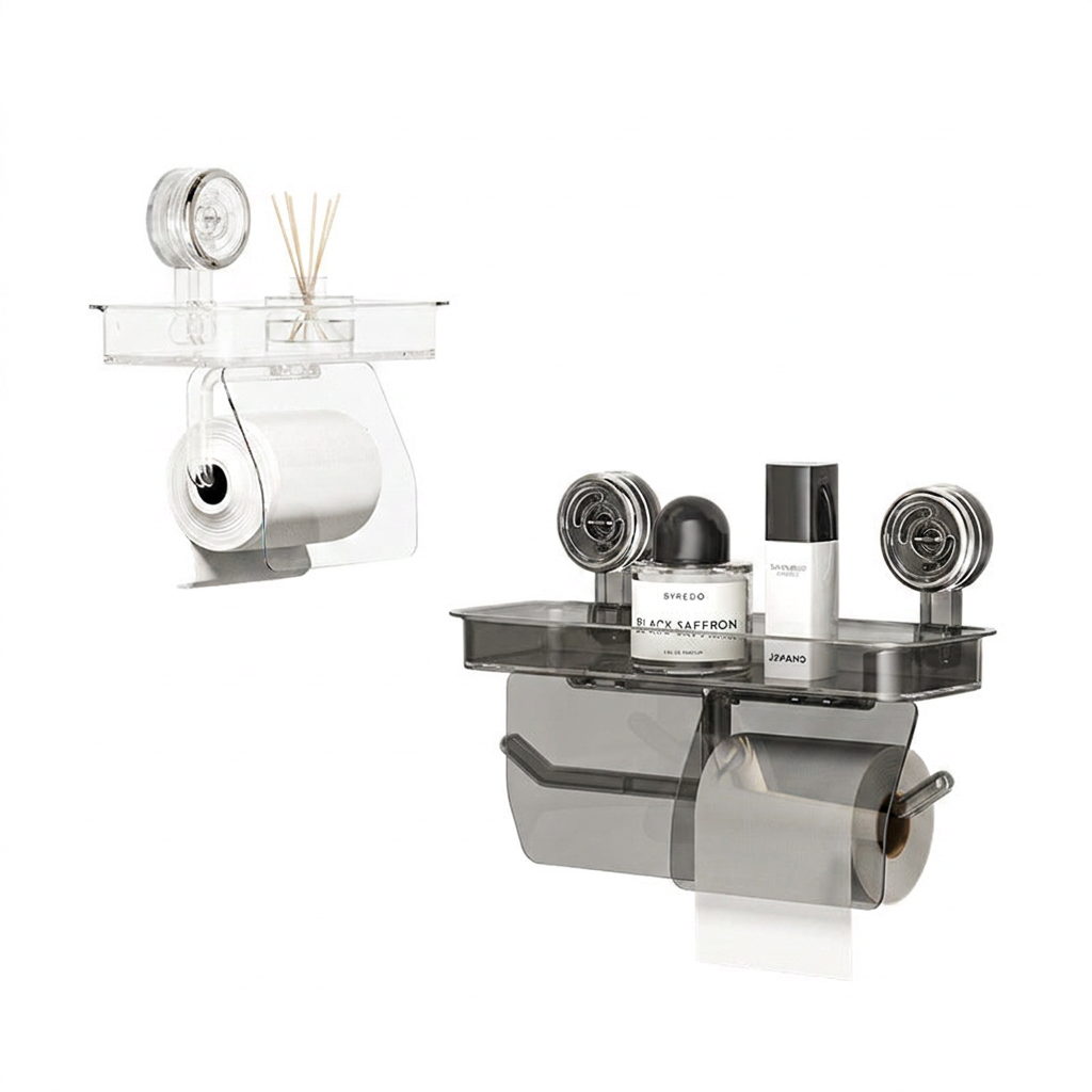 Suction Cup Toilet Roll Holder