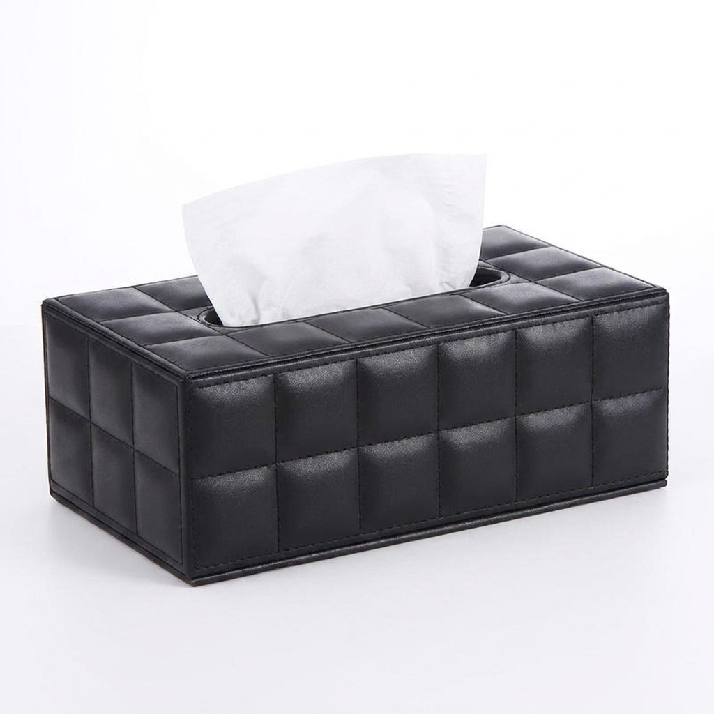 Leather Rectangular Tissue Box Cover